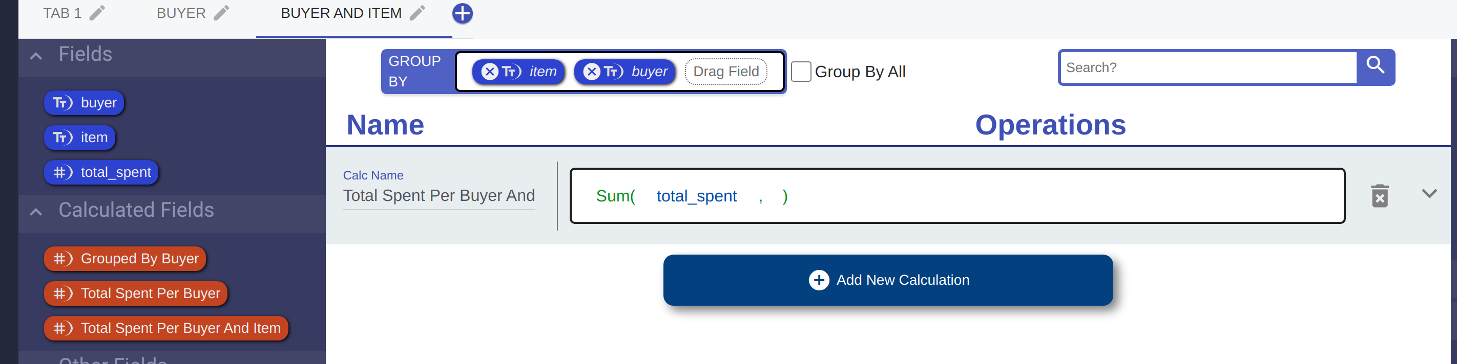 Grouped Multiple Example