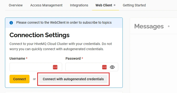 Connect HiveMQ