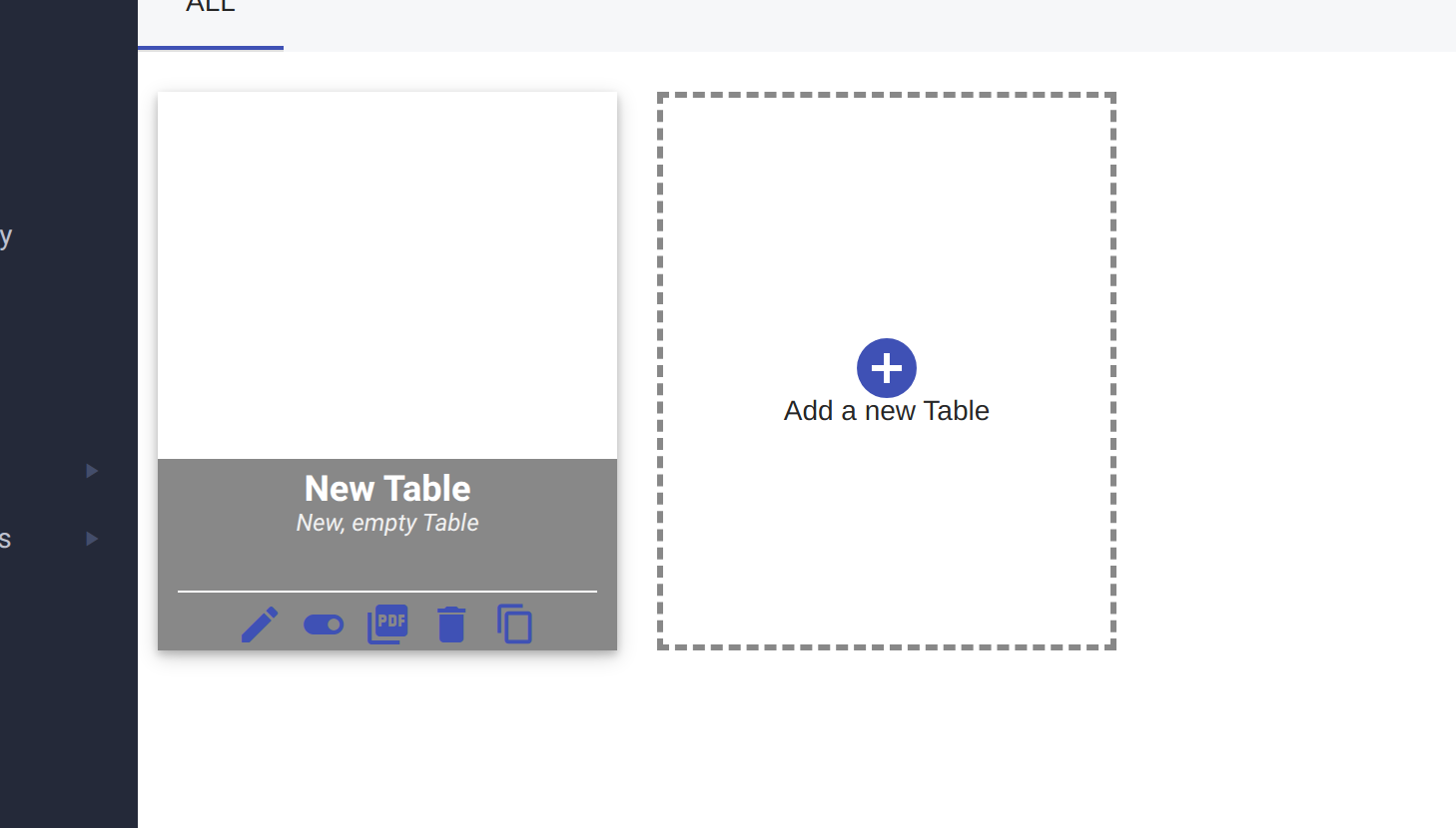 Create a Table